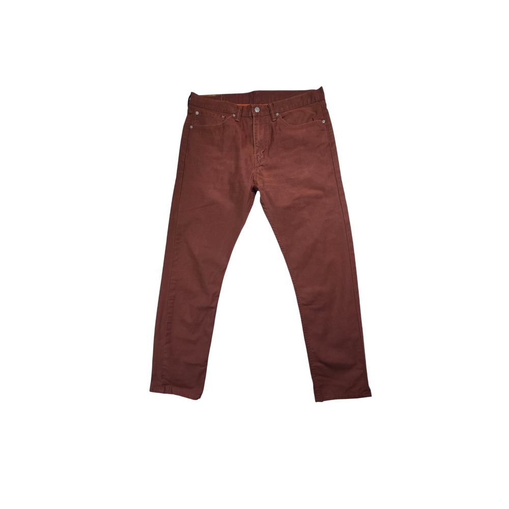 Levi 508 Regular Tapered Pants Mens 34x30 Brown Red Earth Tone Cotton Streetwear